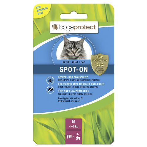 bogaprotect Spot-On anti-parasitaire M pour chats 3 x 1.2 ml Covetrus