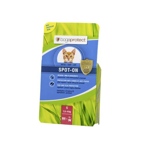 bogaprotect Spot-On anti-parasitaire S pour chats 3 x 0.7 ml Covetrus