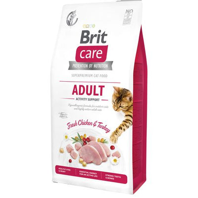 Brit Care Cat Brit Care Cat Sans Céréales - Adulte - Soutien de l'activité 7kg - MyStetho Veterinary