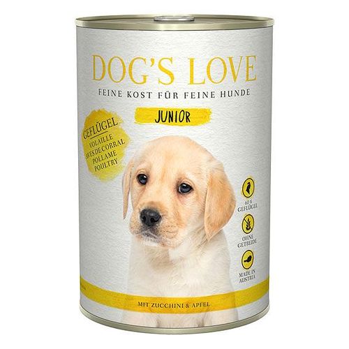 Dog's Love Junior volaille, courgette & pomme 400g - MyStetho Veterinary