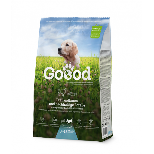 Goood Canine Junior Agneau élevé en plein air et truite d’aquaculture durable 1,8 kg - MyStetho Veterinary