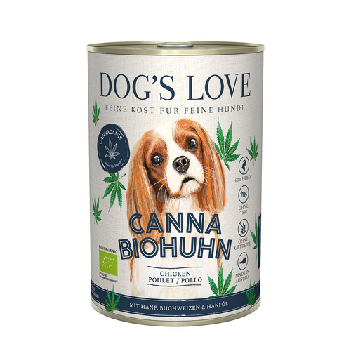 Dog's Love Canna Bio Poulet & canvre 400g - MyStetho Veterinary