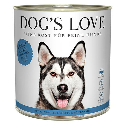 Dog's Love Classic Adult poissons, amarante, carotte & pissenlit 800g - MyStetho Veterinary