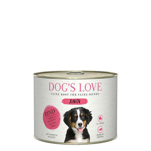 Dog's Love Junior boeuf, carotte & sauge, 200g - MyStetho Veterinary