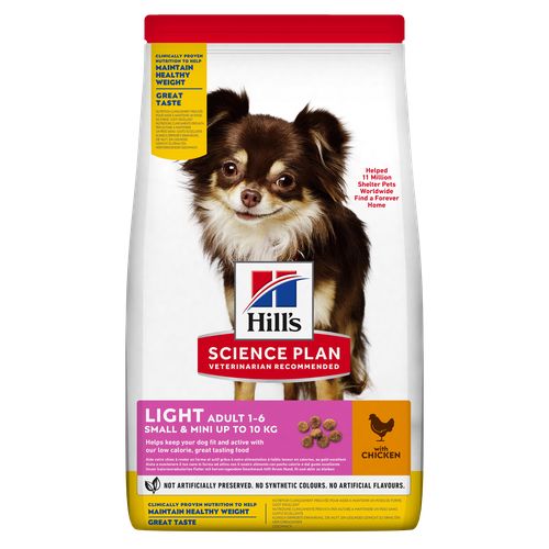 Hill's Science Plan Light Small & Mini Adult Chicken 1.5 kg - MyStetho Veterinary