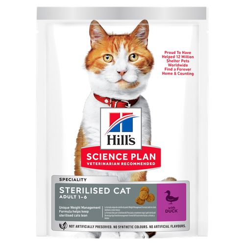 Hill's Science Plan Sterilised Cat Adult Duck 300 g - MyStetho Veterinary