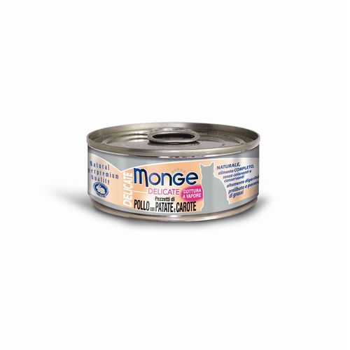Monge Delicate Cat Ad. Chicken&Car&P 80g Delphin-Amazonia