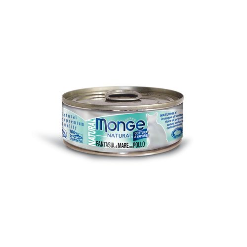 Monge Natural Cat Ad. Seafood M&Chic 80g - MyStetho Veterinary