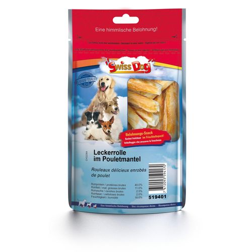 SwissDog Rouleaux délicieux enrobés de poulet - MyStetho Veterinary