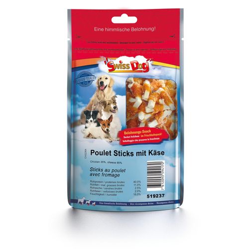 SwissDog Sticks au poulet avec fromage - MyStetho Veterinary