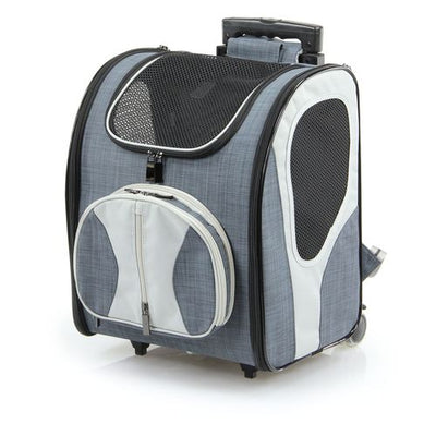 swisspet H&K trolley backpack Chester 34.5x31.5x45cm gray, max. load 15kg - MyStetho Veterinary