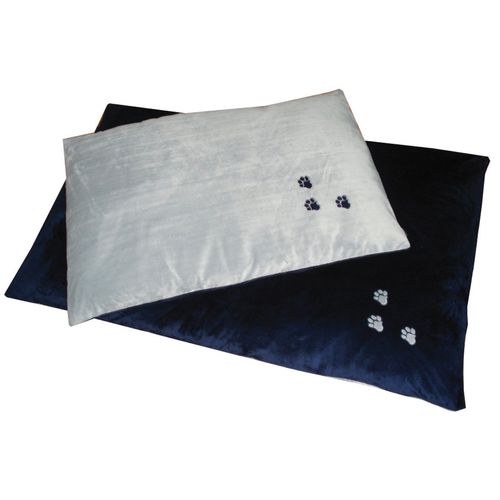 swisspet Soft Duvet M, blau/grau 70x100cm, mit Pfotenmotiv Delphin-Amazonia