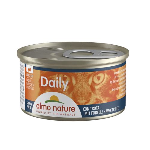 Almo Daily Cat Häppchen mit Forelle Nassfutter für Katzen (85g) - MyStetho Veterinary