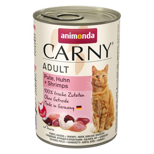 Animonda CARNY adulte Dinde, poulet + crevette, 400g - MyStetho Veterinary