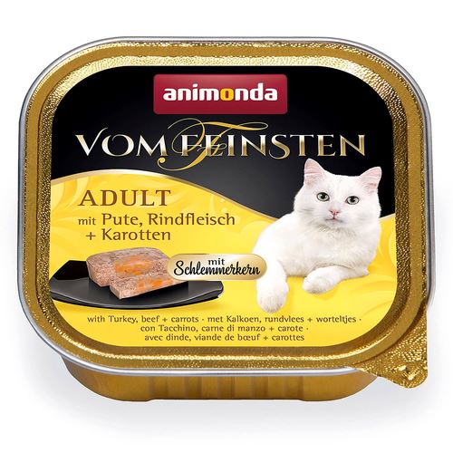 Animonda Vom Feinsten mit Pute, Rindfleisch und Karotten für Katzen - MyStetho Veterinary