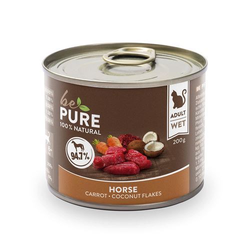 bePure Horse mit Pferd und Gemüse für Katzen (200g) - MyStetho Veterinary