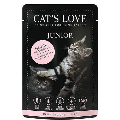 CAT&#039;S LOVE Cat‘s Love Junior Poulet, 85g - MyStetho Veterinary