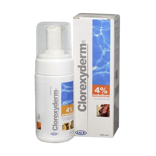 Clorexyderm Solution 4 % 100 ml distrib. de mousse - MyStetho Veterinary