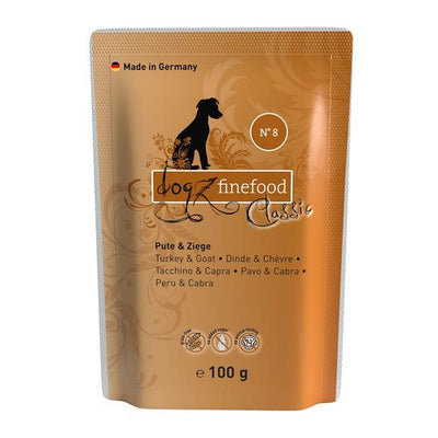 Dogz Finefood No.08 Dinde & chèvre 100g - MyStetho Veterinary