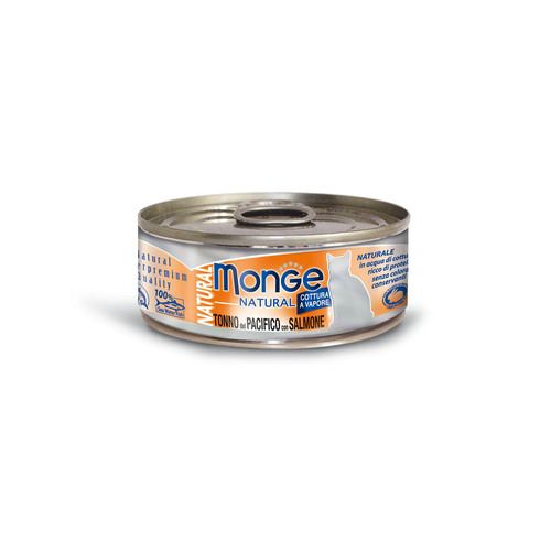 Monge Nat. Cat Ad. Pac. Tuna&amp;Salmon 80g - MyStetho Veterinary