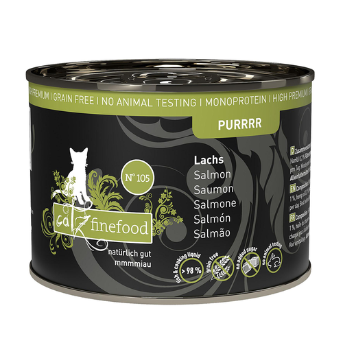 Catz Finefood Purrrr No. 105 avec saumon, 190g - MyStetho Veterinary