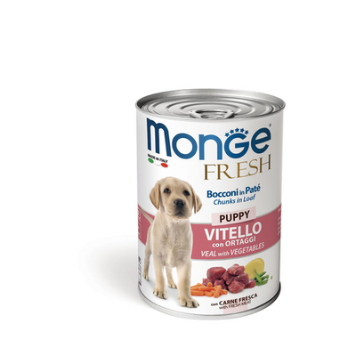 Monge Dog FRESH Puppy Veal&amp;Veg. 400g - MyStetho Veterinary