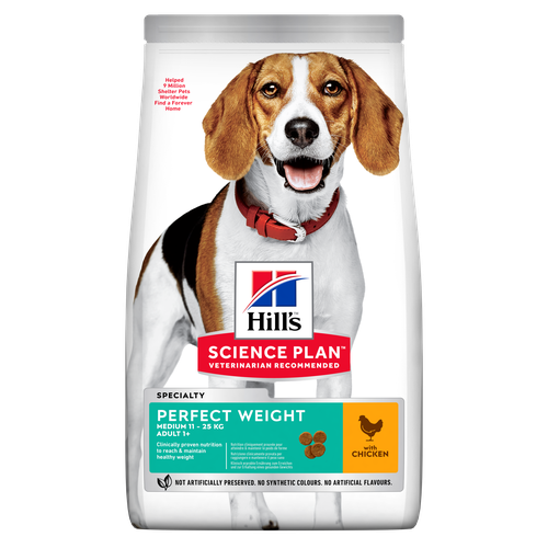 Hill's Science Plan Perfect Weight Medium Adult Chicken 12 kg - MyStetho Veterinary