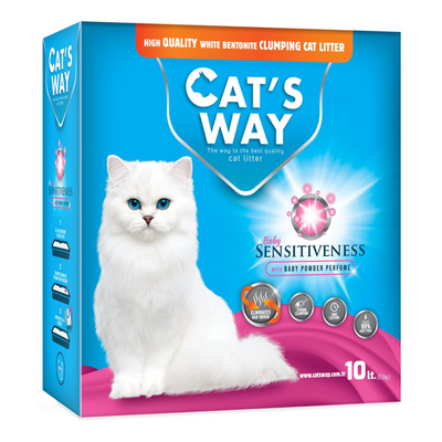 Cat's Way Baby Powder 10L Box Katzenstreu, natürliches Bentonit,Karton - MyStetho Veterinary