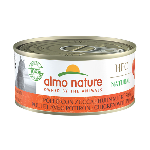 Almo HFC Natural Ad. Huhn&Kürbis 150g Ergänzungsfuttermittel,Dose, Katze - MyStetho Veterinary