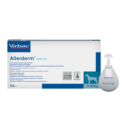 Allerderm SIS Spot on 6 pipettes à 4 ml (dès 10 kg) - MyStetho Veterinary