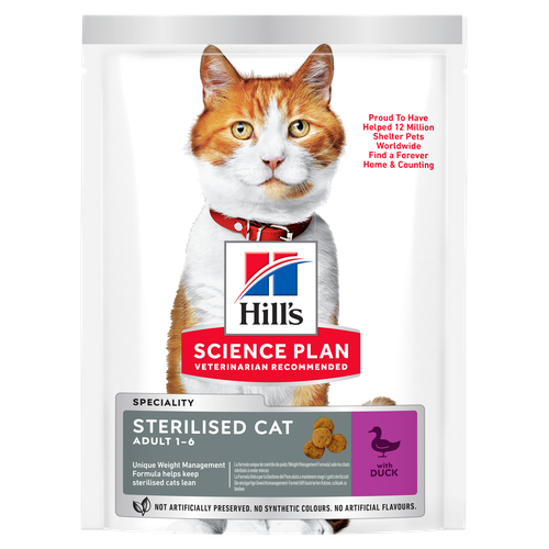 Hill's Science Plan Sterilised Cat Adult Duck 300 g - MyStetho Veterinary