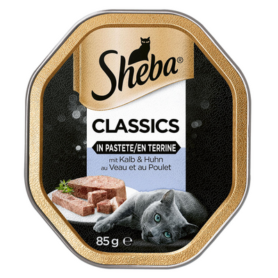 Sheba Classics en pâté de veau, 85g - MyStetho Veterinary