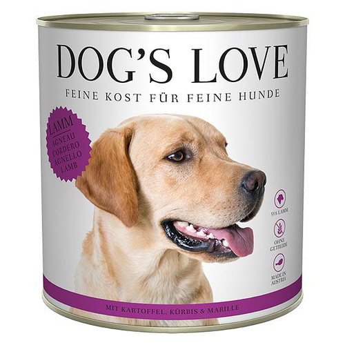 Dog&#039;s Love Classic Adult agneau, pomme de terre, citrouille &amp; abricot 800g - MyStetho Veterinary