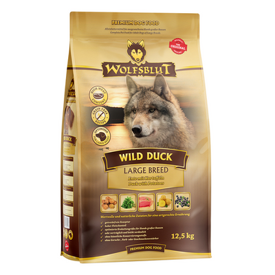 Wolfblut Canine Adult Large Breed Wild Duck - canard avec pomme de terre 12.5kg - MyStetho Veterinary