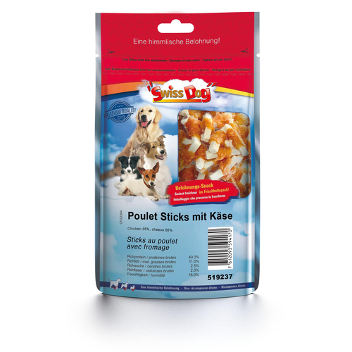 SwissDog Sticks au poulet avec fromage - MyStetho Veterinary