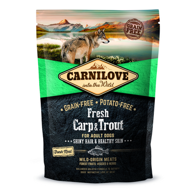 Carnilove Dog Adulte Adult Fresh - Carpe & Truite 1,5kg - MyStetho Veterinary