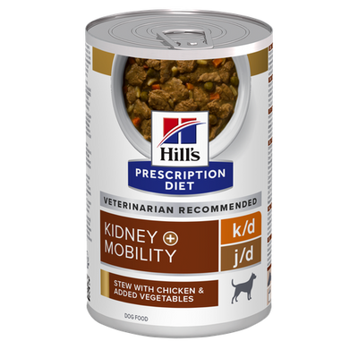 Hill's Prescription Diet k/d + Mobility Chicken and vegetables stew can 354 g - MyStetho Veterinary