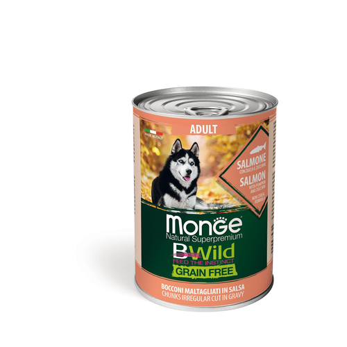 Monge BWild GF Wet Adult Salmon 400g - MyStetho Veterinary