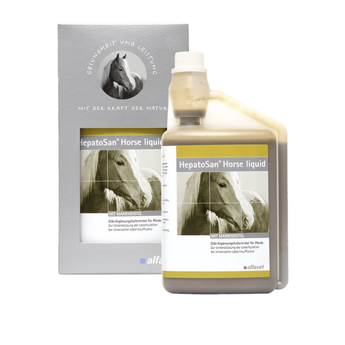 HepatoSan Horse liquid bouteille doseuse à 1000ml - MyStetho Veterinary