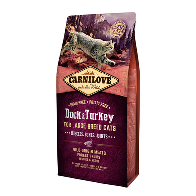 Carnilove Cat Adulte Grandes Races - Canard & Dinde 6kg - MyStetho Veterinary