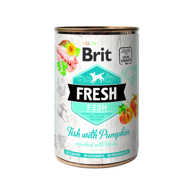 Brit Fresh Brit Fresh Dog - Poisson à la citrouille 400g - MyStetho Veterinary