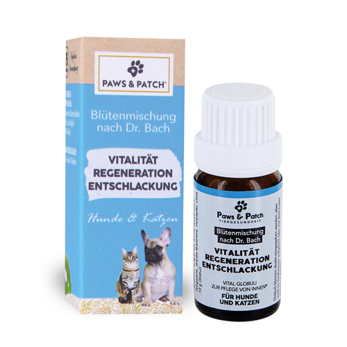 Paws&Patch VITALITÉ RÉGÉNÉRATION PURIFICATION pour chiens et chats - Mélange de fleurs selon le Dr Bach 10g - MyStetho Veterinary