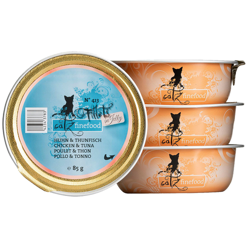 Catz Finefood Filets No. 413 - poulet &amp; thon en gelée 85g - MyStetho Veterinary