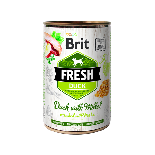 Brit Fresh Brit Fresh Dog - Canard avec millet 400g - MyStetho Veterinary