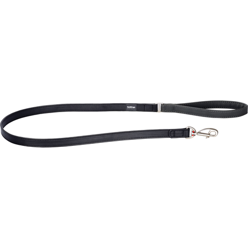 RedDingo Dog Lead Elegant L Vegan Leather Black 25mm, 1.2m - MyStetho Veterinary