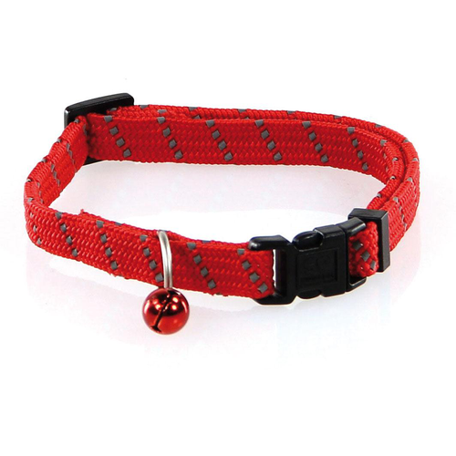 Swisspet ReflectLine collier p.chats rouge 10mm/20-30cm - MyStetho Veterinary