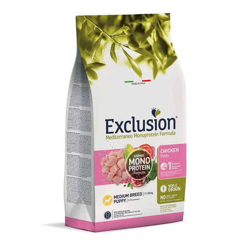 Exclusion Mediterraneo Puppy Medium, Chicken - MyStetho Veterinary