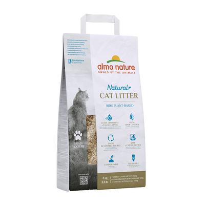 Almo Nature Cat Litter Grain Texture 4Kg Katzenstreu 100% pflanzlich - MyStetho Veterinary