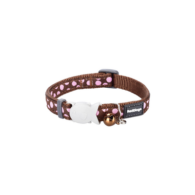 RedDingo RougeDingo collier pour chat Pink Spots on Brown - XS - MyStetho Veterinary