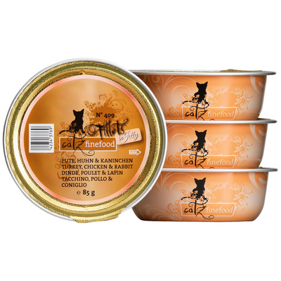 Catz Finefood Filets No. 409 - dinde, poulet &amp; lapin en gelée 85g - MyStetho Veterinary